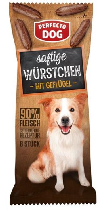 Perfecto Dog Saftige Würstchen mit Geflügel 60g