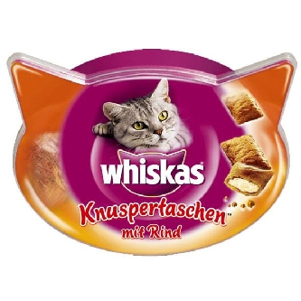 Whiskas Knuspertaschen Rind 60g