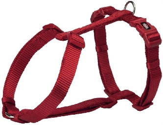 Premium H-Geschirr L 60-87cm/25mm rot