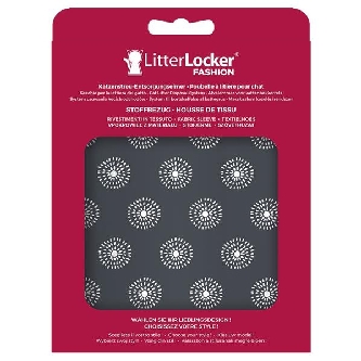 LitterLocker Fashion Stoff-Bezug Flowers grey