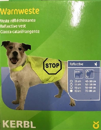 Sicherheitsweste für Hunde Maxi Safe 60cm - Warnweste