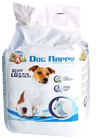 Dog Nappy Hundewindel  L 6-10kg, 10 Stk./Pkg.