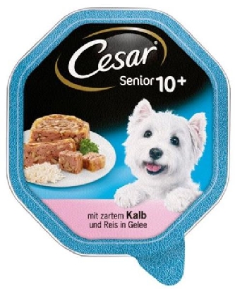 Cesar Senior 10+ - 150g Kalb und Reis in Gelee