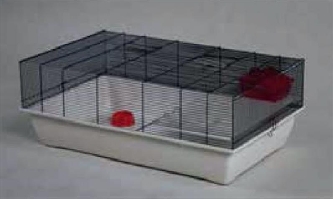 Nagerkäfig Tommy Mouse weiß ecru 78x47,5x33cm