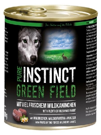 PURE Instinct 800g Wildkaninchen - Green Field