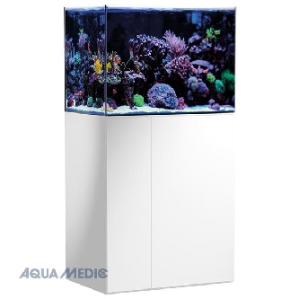 Aquamedic Armatus 250 Aquarium mit Unterschrankfilter - weiß