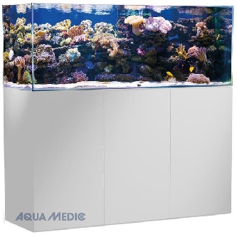 Aqua Medic Armatus 450 mit Unterschrankfilter - weiß
