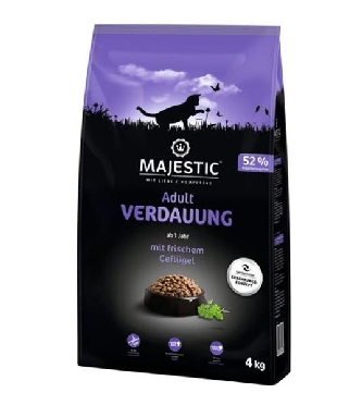 Verdauung - Adult Geflügel - 4kg - Majestic Trockenfutter