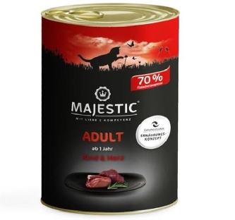 Rind + Herz - Adult - 400g - Dose - Majestic