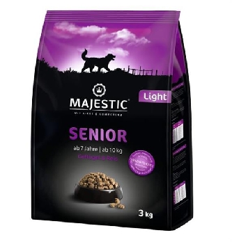 Senior light - ab 10kg - Geflügel + Reis - 3kg - Majestic