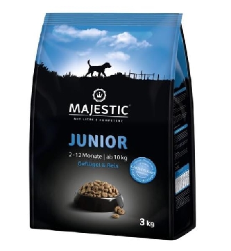 Junior - ab10kg - Geflügel + Reis 3kg - Majestic