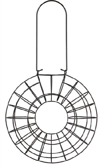 Meisenknödelhalter schwarz, Durchmesser: 24x8cm