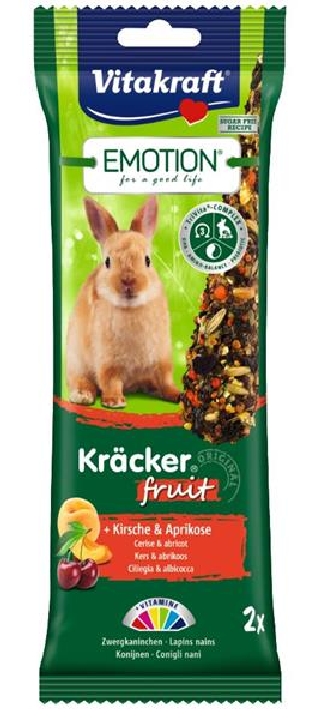 Kräcker Fruit Emotion Kaninchen -  2 Stk. Kirsch/Aprikose