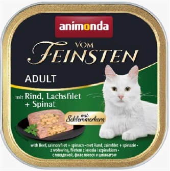 Vom Feinsten - Rind, Lachsfilet + Spinat - Adult - 100g