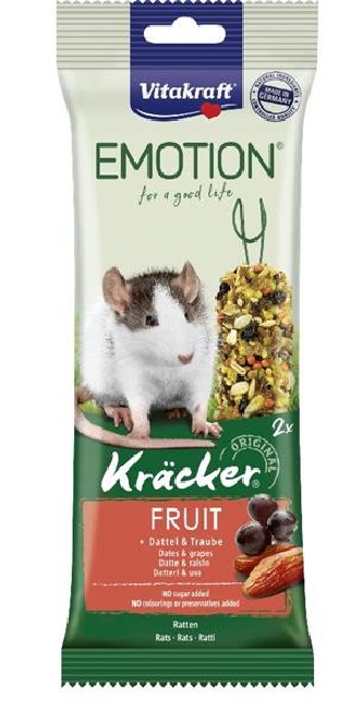 Emotion Kräcker Fruit - Dattel&Traube - 112g - Rattensnack
