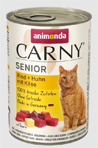 Carny - Rind, Huhn + Käse - Senior - 400g - Dose