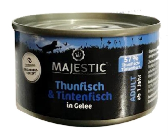 Thunfisch & Tintenfisch in Gelee - Adult - 100g - Majestic