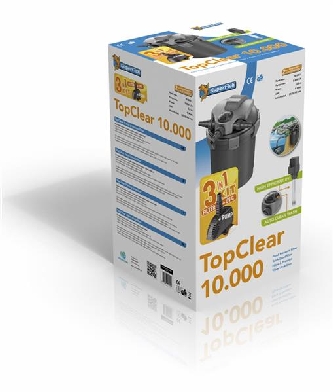 TopClear Kit 10000 UVC-9W - incl. Pumpe 3000L - Druckfilter