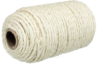 Sisalband auf Rolle, Seil 50m,4-6mm