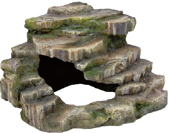 Eck-Fels mit Höhle und Plattform - 19x16x18cm