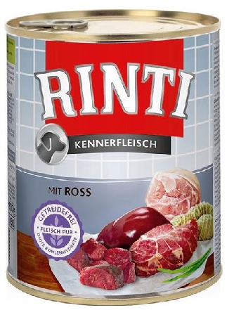 RINTI Kennerfleisch - Ross pur - 800g - Dose
