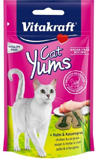 Cat Yums mit Huhn & Katzengras - 40g
