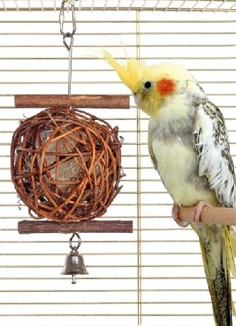 Vogelspielzeug Wooden Bird Ball - 5cm Durchmesser