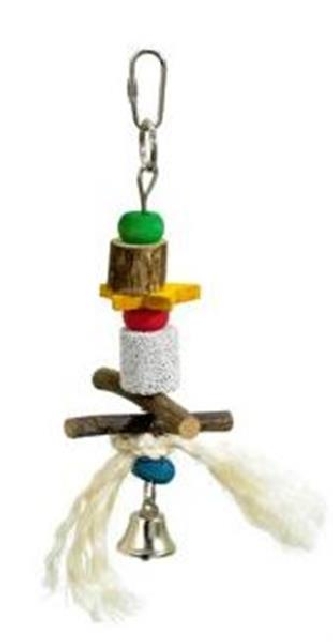 Vogelspielzeug -  Lava-Holz-Glocke - 21cm
