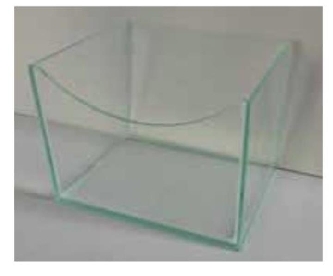 Nagersandbad aus Glas - Medium - 20x15x15cm