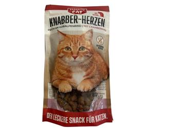 Knabber Herzen - Anti Hairball mit Rind - 50g