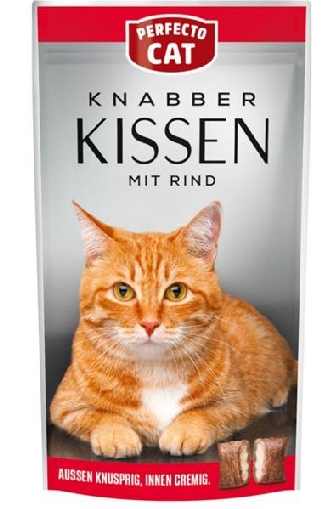 Perfecto Cat Feine Knabber Kissen mit Rind - 50g