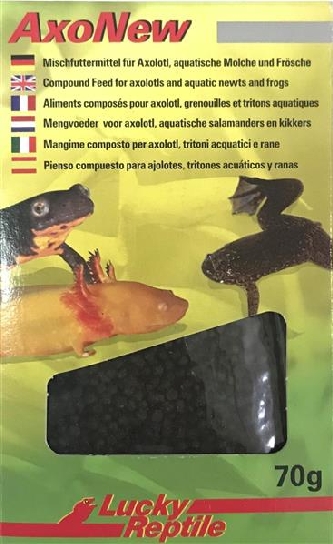 AxoNew - Futter für Frösche, Axolotl, aquatische Molche -70g