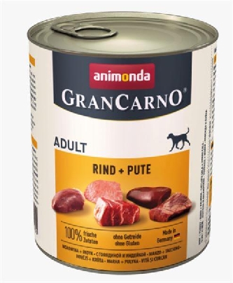 Animonda GranCarno Adult - Rind + Pute - 800g
