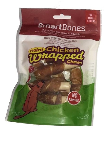 SmartSticks - Mini Chicken Wrapped -  Mini Sticks 9Stk.