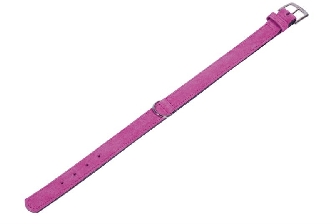 Halsband Velours - fuchsia 27cm 12/14mm