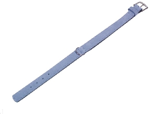 Halsband Velours - hellblau M-L 52cm 41/49mm