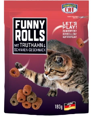 Perfecto Cat Funny Rolls Truthahn & Schinkengeschmack - 180g