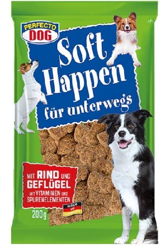 Perfecto Dog Soft Happen mit Rind & Geflügel - 200g