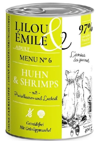 Adult Menu Nr.6 - Huhn & Shrimps - 400g