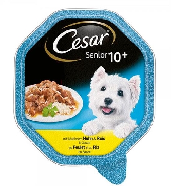 Cesar Senior 10+ mit Huhn und Reis in Sauce - 150g