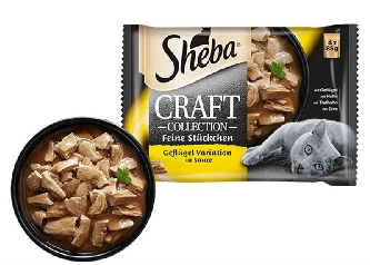 Sheba Craft Geflügel Variation in Sauce - 4x85g