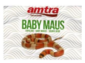 Gefrorene Futtermäuse - Baby Maus XXS 1-2g - 12 Stk Karton