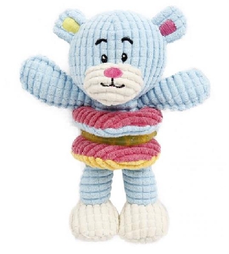 Dog Toy Lion Play - mit Squeaker - TPR Ring - 15x18 cm
