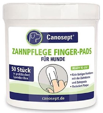 Canosept Zahnpflege-Finger-Pads für Hunde - 50 Stk.
