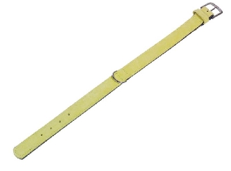 Halsband Velours - hellgrün - 32cm, 14/16mm - XS-S