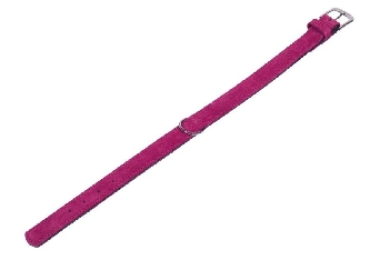 Halsband Velours - kirsche - 42cm,19/21mm - S-M