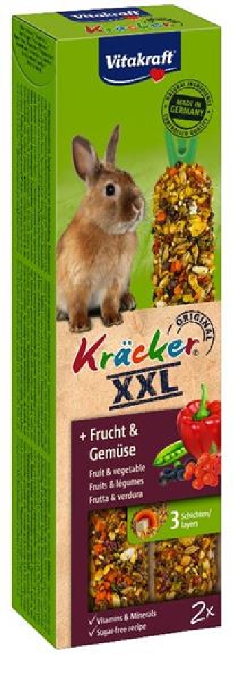 Kräcker XXL Frucht & Gemüse 2er - für Zwergkaninchen - 180g