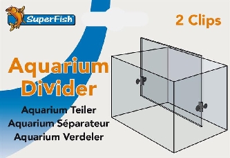 Aquarium Divider - Zwei Clips mit Saugnäpfen