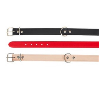 Halsband Basic XS / TR 19-24cm/ 12mm schwarz - Leder