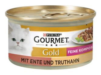 Gourmet Gold Komposition Ente & Truthahn - 85g Dose